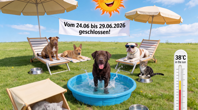 Achtung: Wegen Hitze geschlossen!